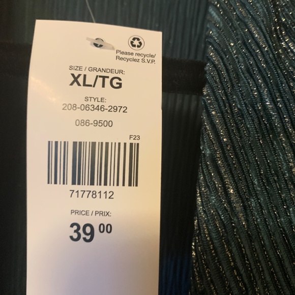 Blue and Silver long sleeve top - Picture 2 of 3